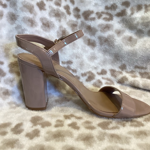 ABOUND Patent Leather Nude High Heel Sandal, Size 10 - Picture 6 of 13
